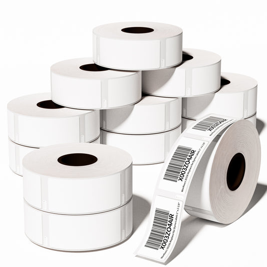 12 Rolls Replace for Dymo Labels 1 x 2-1/8 LW Multi-Purpose Labels 30336 Work with Dymo Labelwriter 450 4XL 450 Turbo Desktop Label Printer, Barcode Labels, Rerurn Address Labels