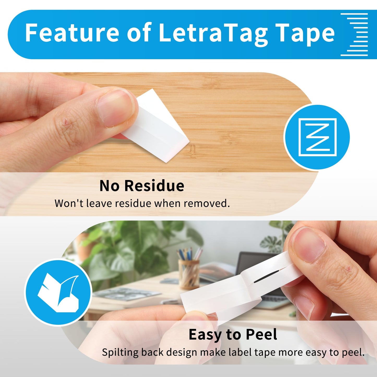 15-Pack Replacement for Dymo Letratag Refills White Paper Label, 1/2'' x 13' 12mm x 4m Black on White Label Maker Labeling Tape, Compatible for Dymo Letratag Label Maker LT-100T LT-100H QX50 XR